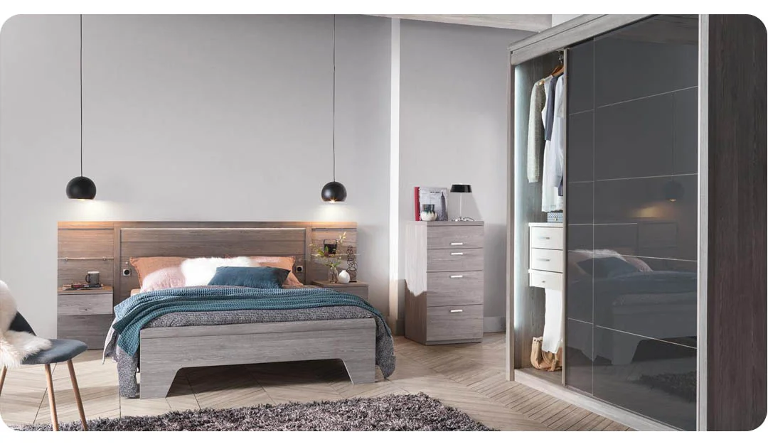 chambre moderne celio multy gris